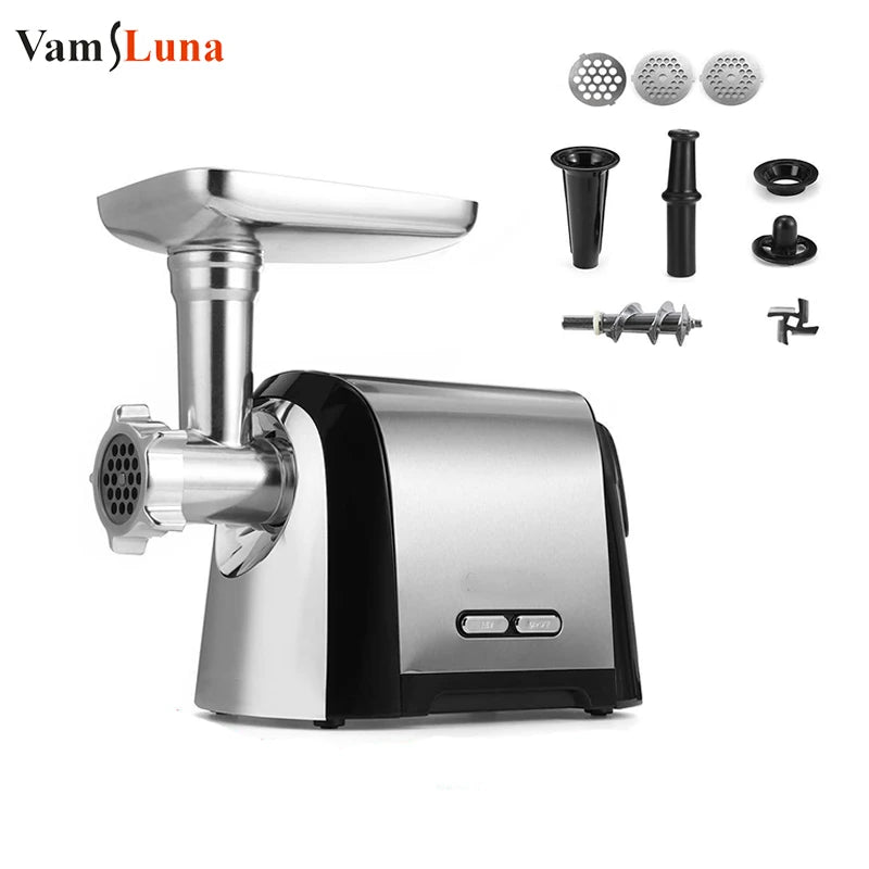 Heavy Duty 3200W Electric Meat Grinder Multifunctional Automatic Stainless Steel Meat Mincer Sausage Stuffer Home Food Processor