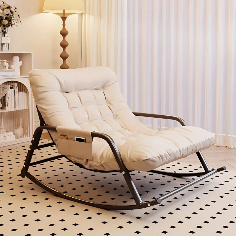 Modern Bedroom Rocking Chair Indoor Double Sofa Recliner with Cushion Living Room Bedroom Recliner with Armrests Recliner Chair