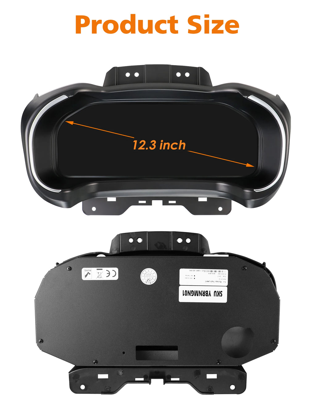 12.3 inch Digital Display Car Dashboard Cluster for Renault Koleos 2016-2020 Android Auto Carplay Panel Speedometer Cockpit Gauges Dash