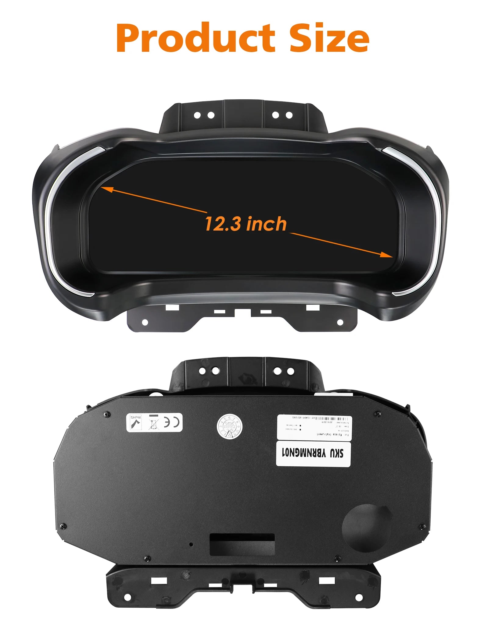 12.3 inch Digital Display Car Dashboard Cluster for Renault Koleos 2016-2020 Android Auto Carplay Panel Speedometer Cockpit Gauges Dash