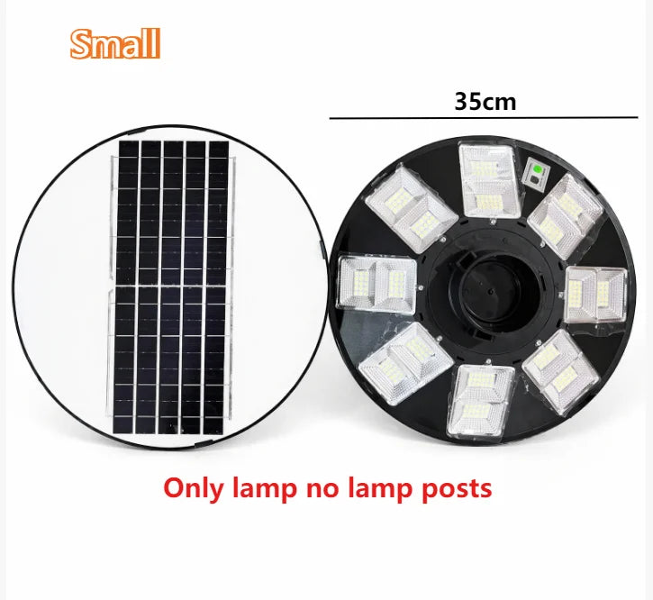 Solar Powered Outdoor Yard Light UFO Solar Charging Courtyard light Automatic On/Off from Dawn to Dusk source With Motion Sensor