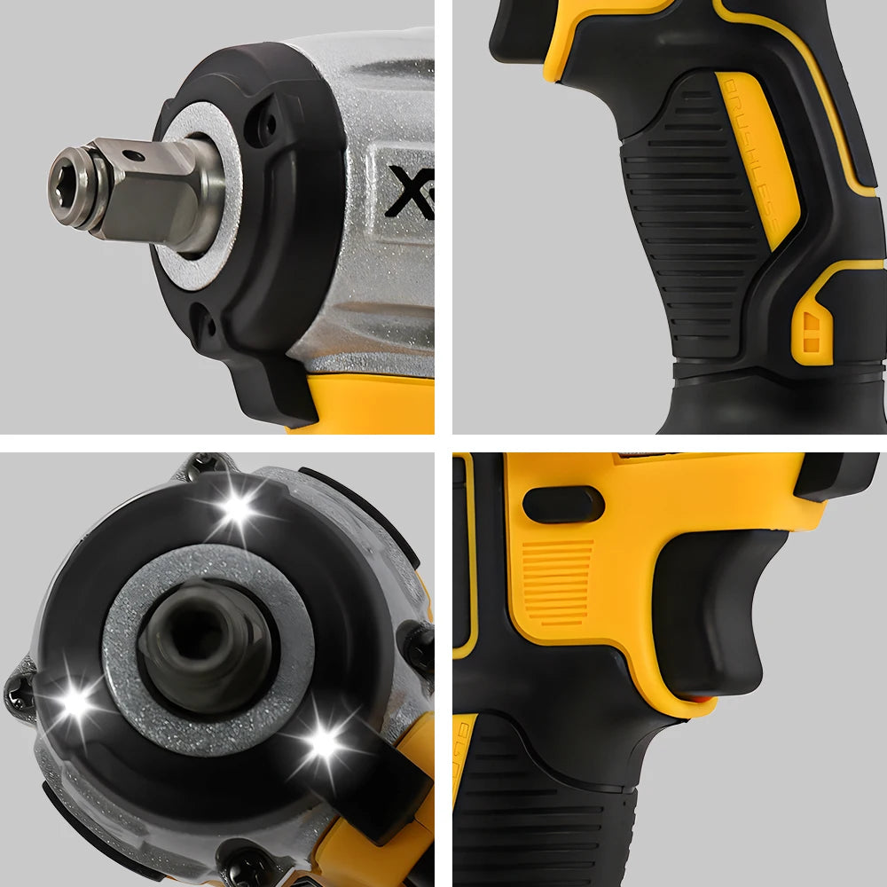 Dewalt DCF880 Clé à chocs électrique sans fil sans balais, lumière LED, 3250 tr/min, 205 N.m, outil électrique sans fil pour l'amélioration de l'habitat