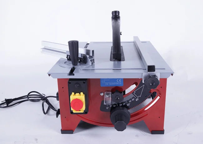Sliding Woodworking Table Saw 210mm Wooden DIY Electric Saw, Circular Angle Adjusting Skew Recogniton Saw