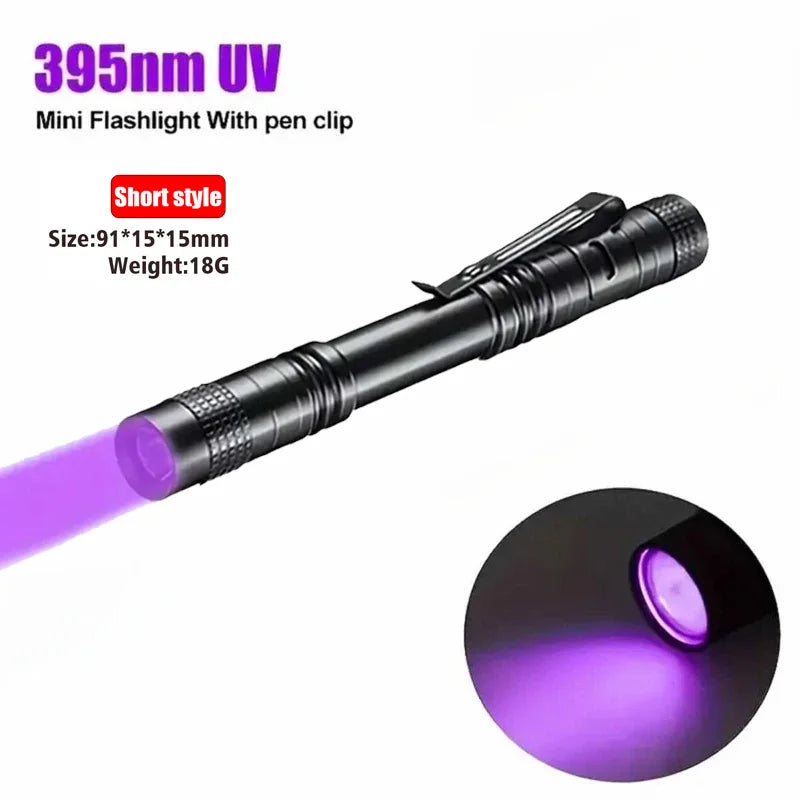 UV Flashlight 395nm Portable Torch