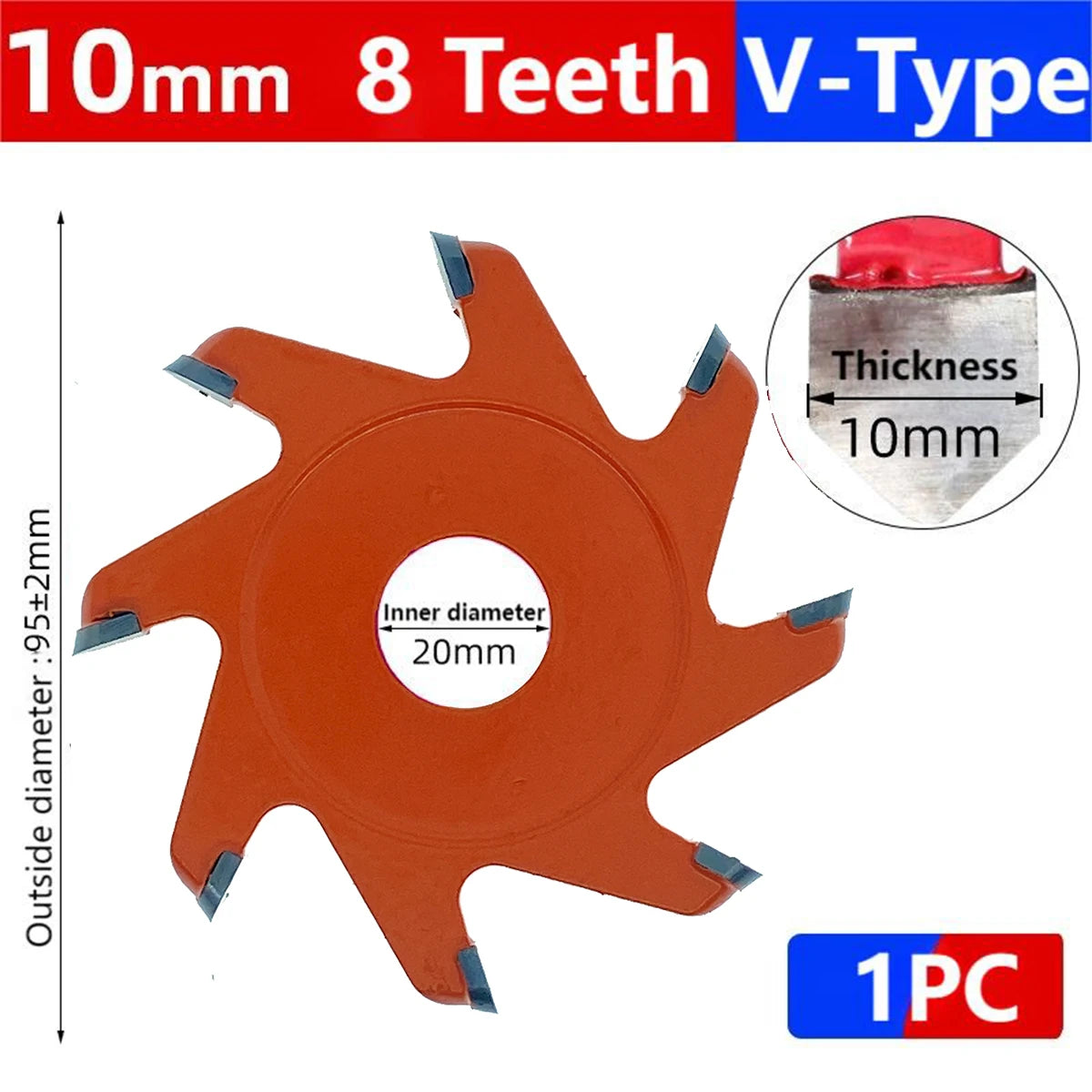 U/V-type 6/8/12 Teeth Cutting Blade