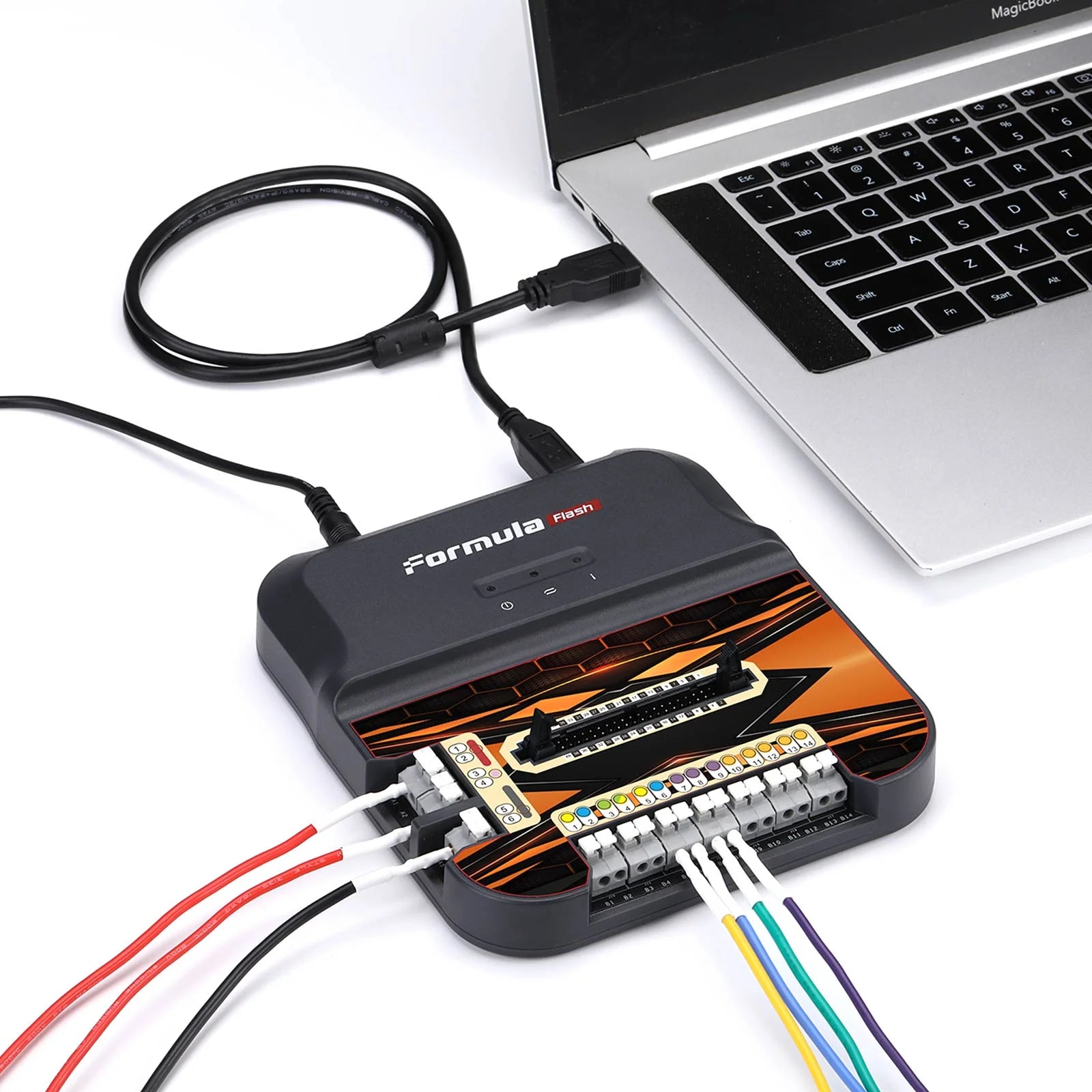 FormulaFLash ECU Programmer ECU Clone, Data Read & Write, VIN Modify, IMMO Off, Power Upgrade, DTC Clean for Bike, Truck, Tracto