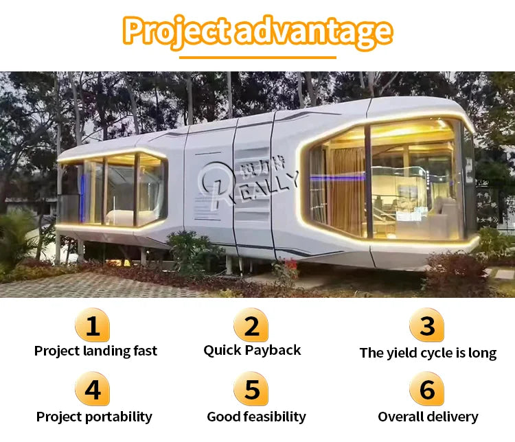 Innovative Space Capsule Living High Quality New Type Space Capsule House Luxury Mobile House