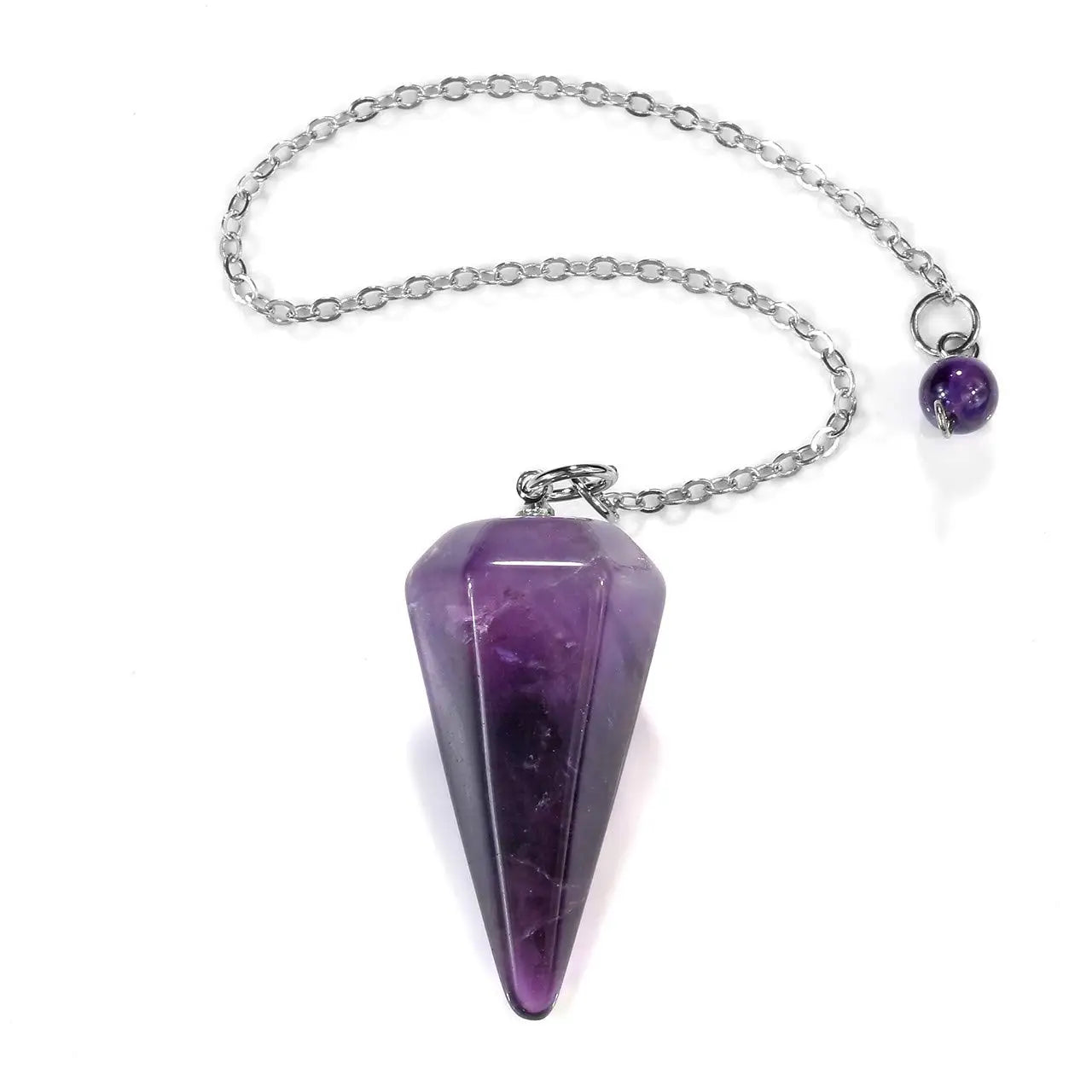 Amazonite Stone Natural Gem Stone Crystal Pendulum for Divination Answer Chakra Cone Amethysts Clear Pink Quartz Pendulos x226