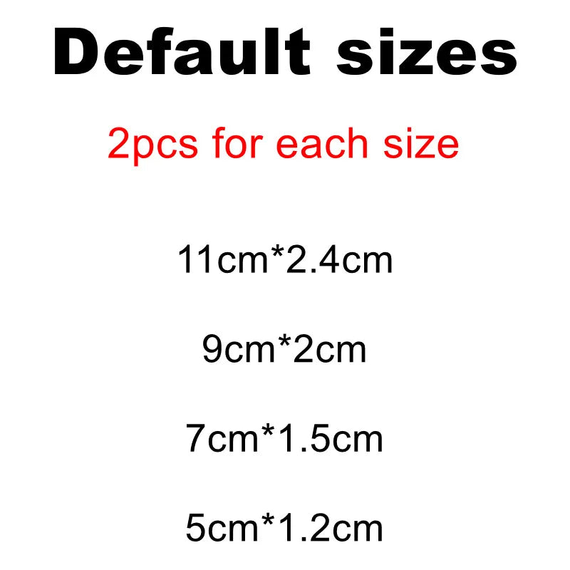 8pcs/set 4 sizes Custom Car Caliper Brake Sticker Decals Heat Resistant Vinyl Film for Brembo