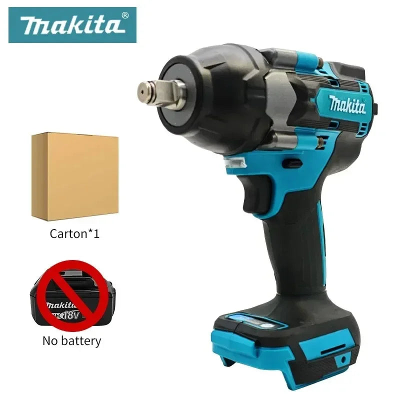 New Makita DTW700 1000N.M Torque Brushless Electric Impact Wrench Cordless Electric Drill 1/2"Wrench Power Tools For 18V Battery