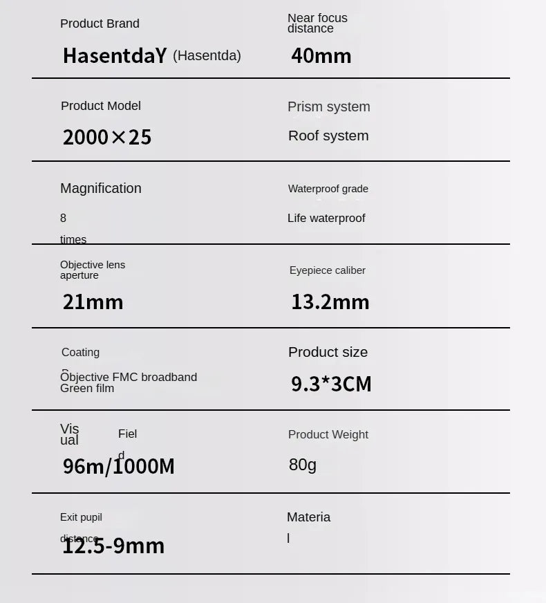 2000x25 HD Monocular Telescope Mini Portable Mobile Phone Telescope with Holder Outdoor Camping Hunting Birdwatching Telescopes