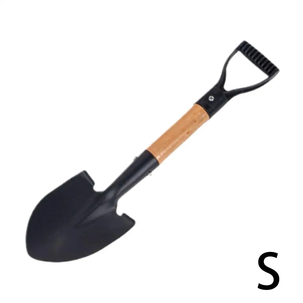 36cm Garden Shovel WIth Wooden Handle Stainless Steel Mini Planting Digging Practical Tool Flower Vegetable Children Adult Toy