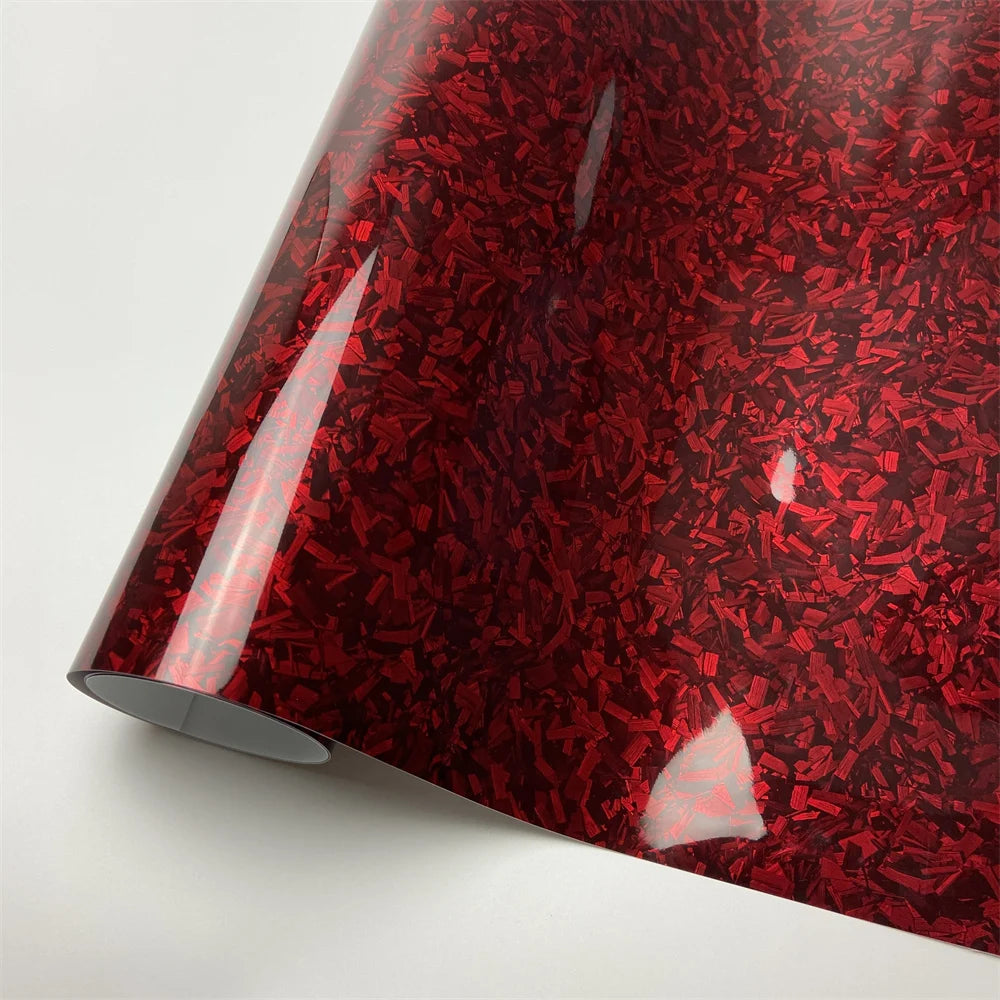 Glossy Forged Carbon Fiber Vinyl Wrap