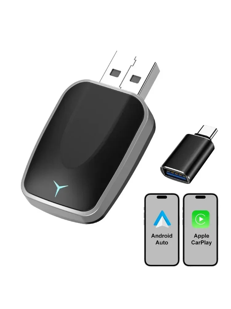 2026 CarPlay Android Auto Wireless Adapter Wired To Wireless Plug and Play Fast Connect Universal for Nissan Wireless Adapter