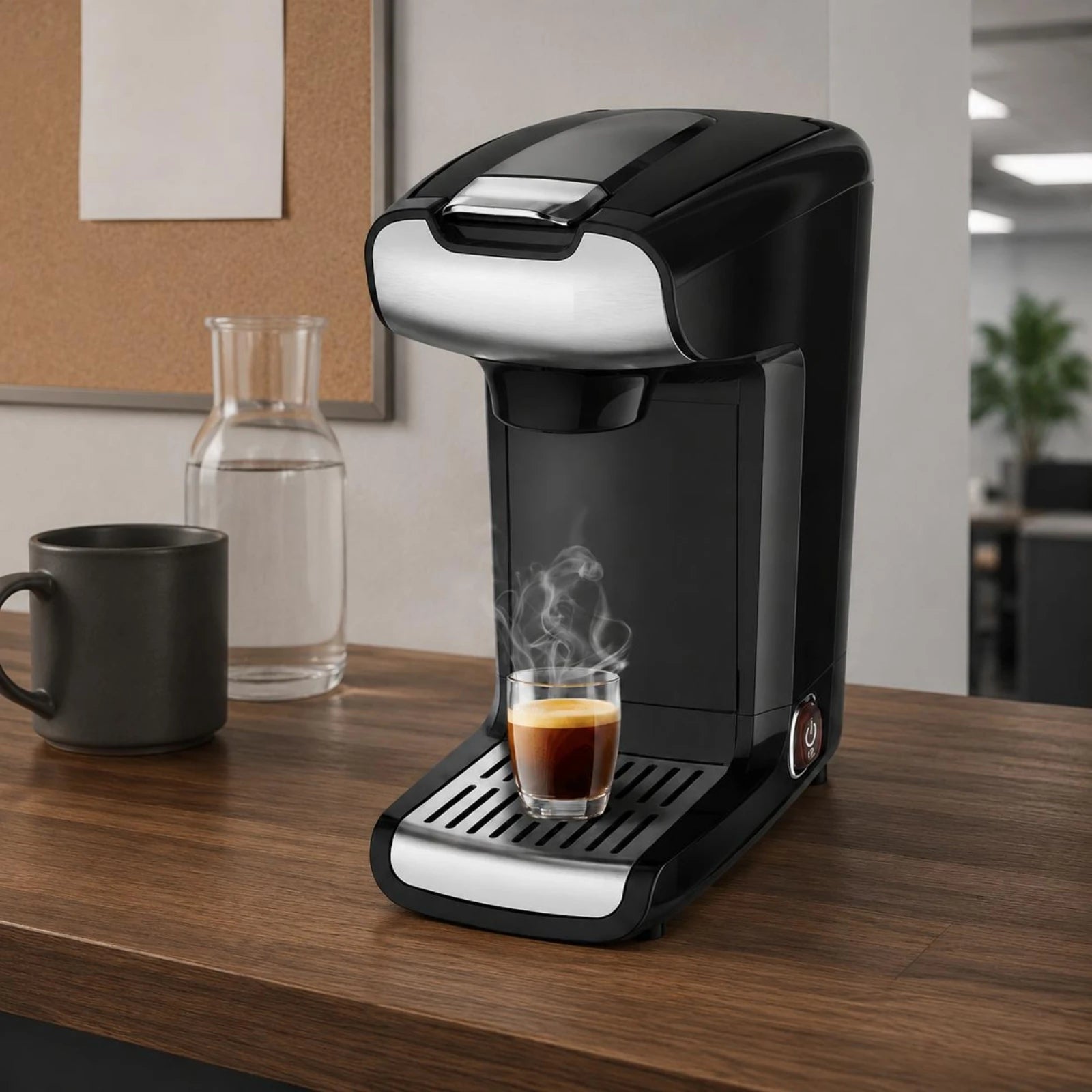 Capsule Espresso Machine Easy to Use Pod Espresso Machine Kitchen Appliance Rich Crema 750 W for Home