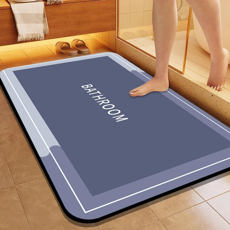 Minimalist style bathroom absorbent pad, machine washable kitchen floor mat, indoor and outdoor door mat, bedroom small carpet