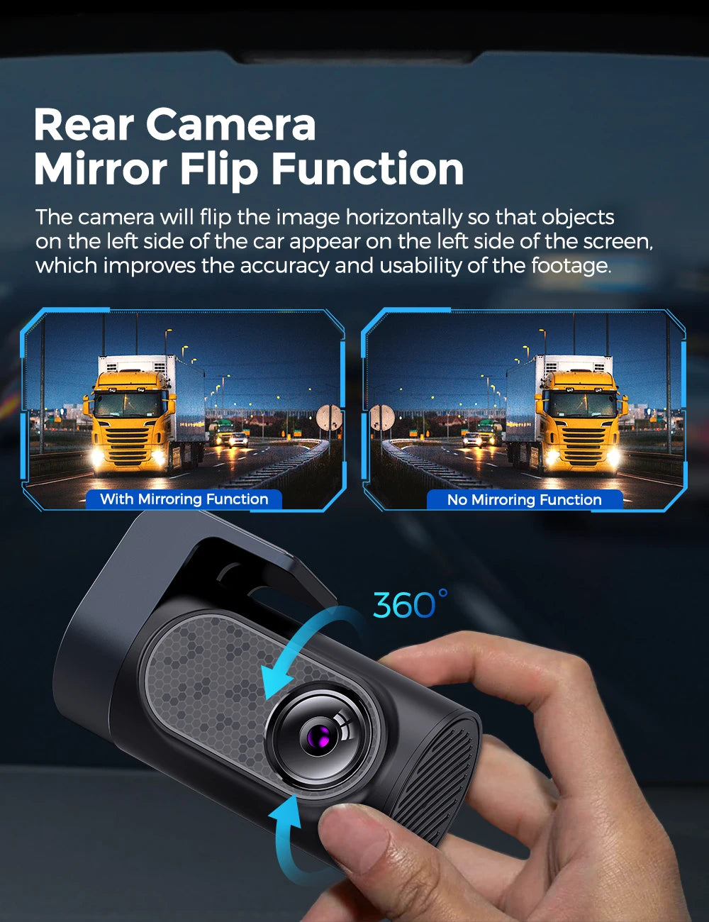 AZDOME M550 Pro Dash Cam Car DVR 5.8Ghz WiFi 3.19" IPS 2 or 3 Channel Dash Camera GPS Night Vision Dual 4K+1080P Parking Monitor