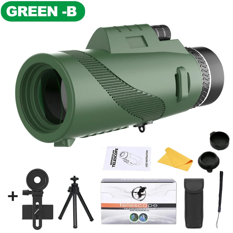 80x100 Portable Zoom Telescope