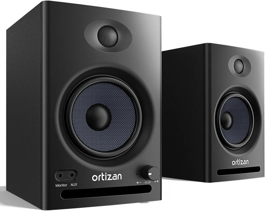 Enceintes de bibliothèque actives Ortizan, moniteur de studio, Bluetooth 5.3 sans fil, ordinateur, TV, PC, DAC USB, système de caisson de basses Hi-Fi pour la maison