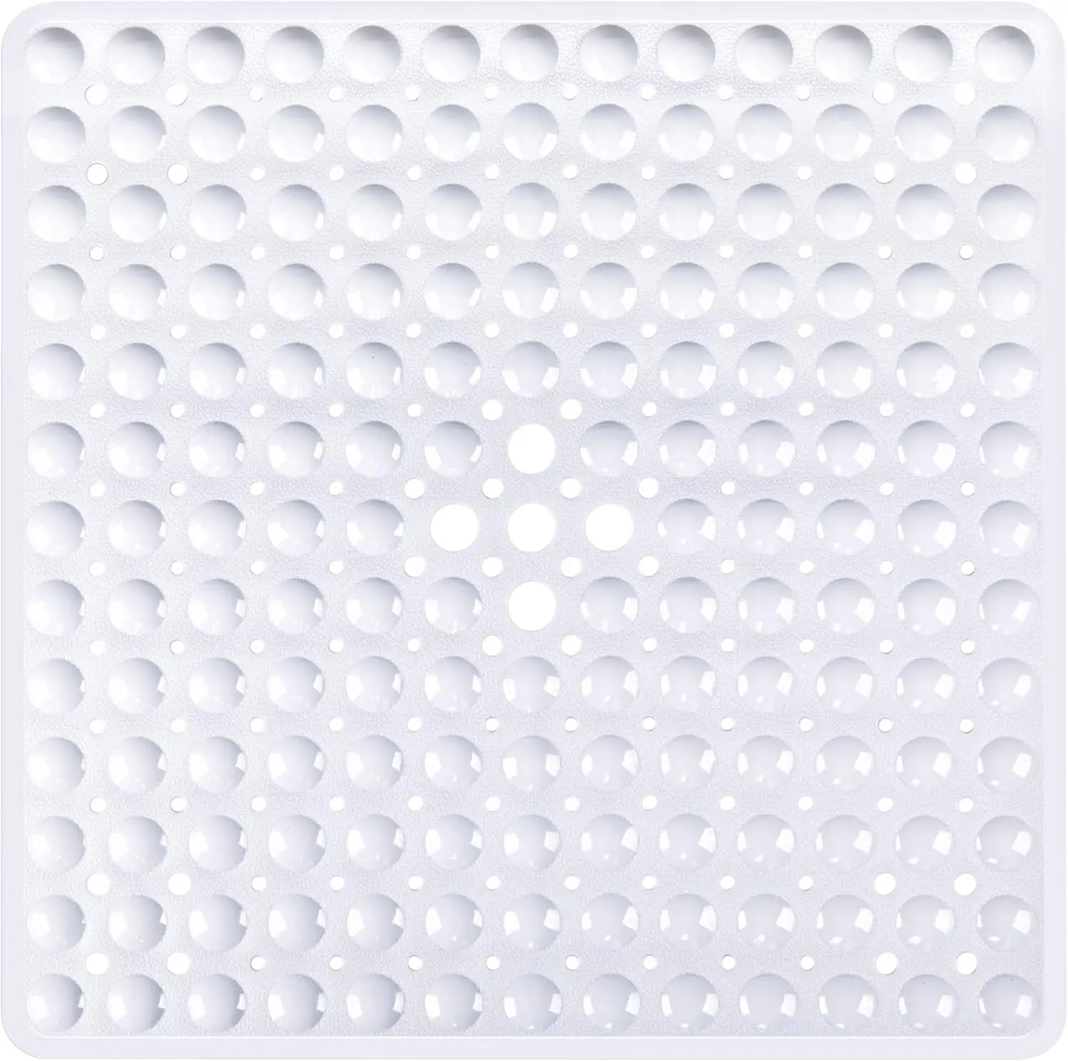 53x53cm Non Slip Shower Mat for Inside Shower Stall Mats for Bathroom Floor, Soft Bath Mat for Bathtubs with Big Suction Cups