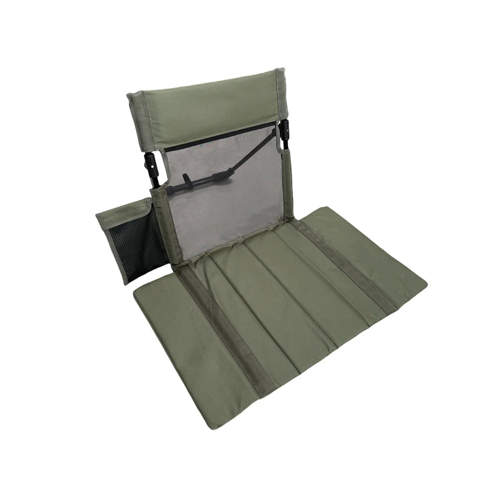 Outdoor Foldable Camping Chair Oxford Cloth Camping Floor Chair Garden Park Single Lazy Chair Backrest Cushion Picnic Back Chair