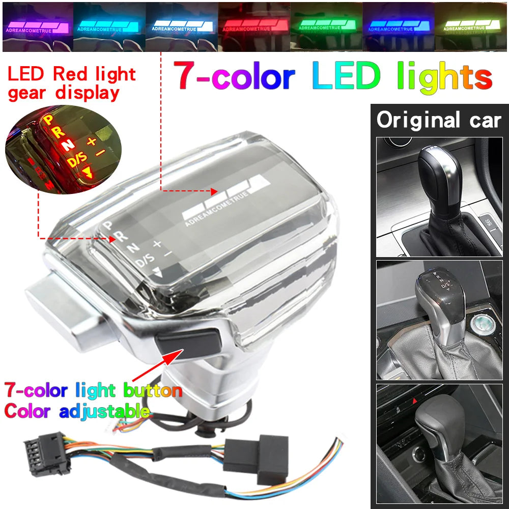 Led Gear Shift knob Dsg For Volkswagen Vw Golf 7 jetta Mk6 MK7 Passat CC B8 touran Tiguan Automatic Transmission Gearbox Handle