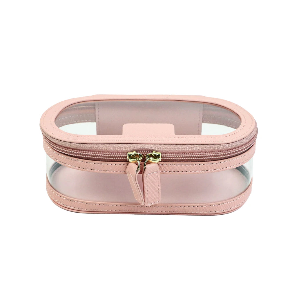 Customized Name Multi-Color PU Leather PVC Makeup and Washroom Bag with Large Storage Capacity and Waterproof Makeup Bag