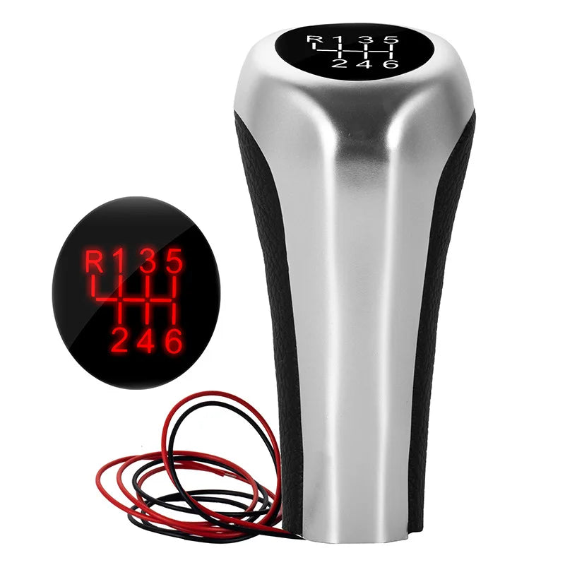 Bouton de levier de vitesses de voiture à LED 5/6 vitesses Levier de vitesses pour BMW F30 E60 E61 E28 E34 E39 X1 X3 E84 X4 F26 M3 M4 M5