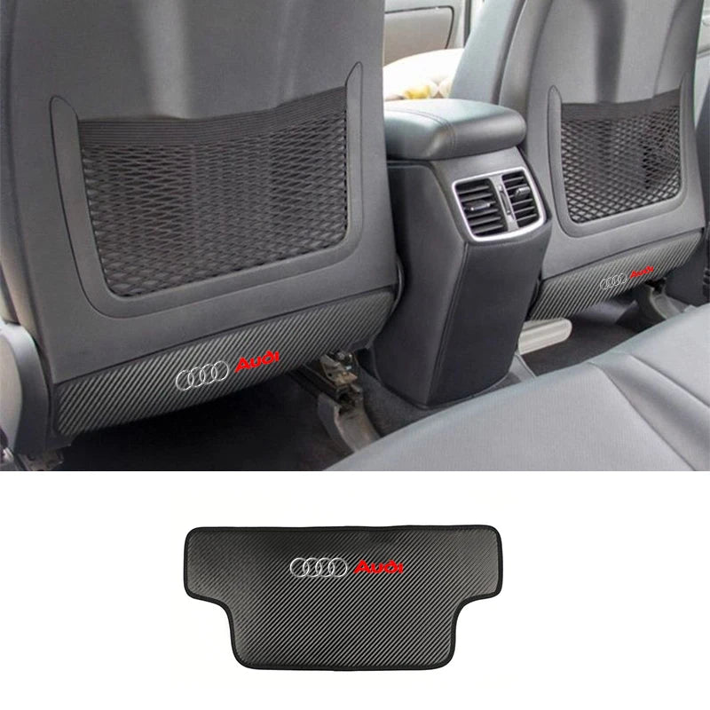 Car Sticker Car Seat Anti-Kick Pad Back Anti-Dirt For Audi Sline RS A3 A4 B8 A6 C7 A5 A7 A8 B6 C6 Q2 Q7 Q8 TT Auto Interior