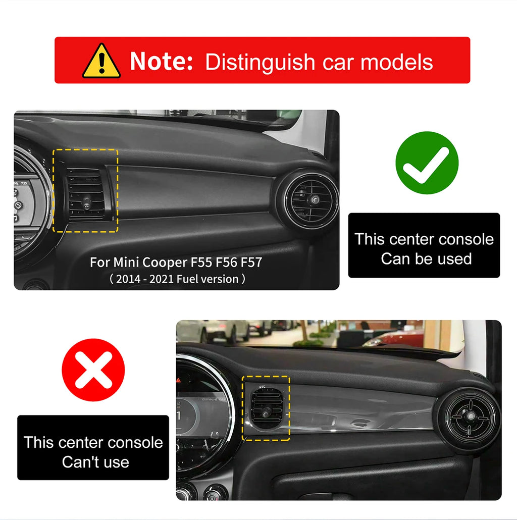 Car Dashboard Decorative Shell ABS Leather For Mini Cooper F55 F56 F57 2014-2021 Center Console Decorative Shell Car Accessories