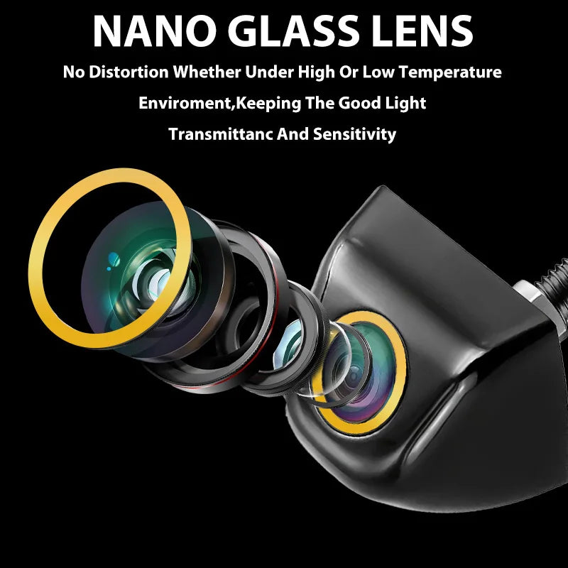 Universal AHD CVBS 170° Fisheye Car Rearview Camera, HD Night Vision Waterproof Reverse Backup Lens with Korean-Style Screw