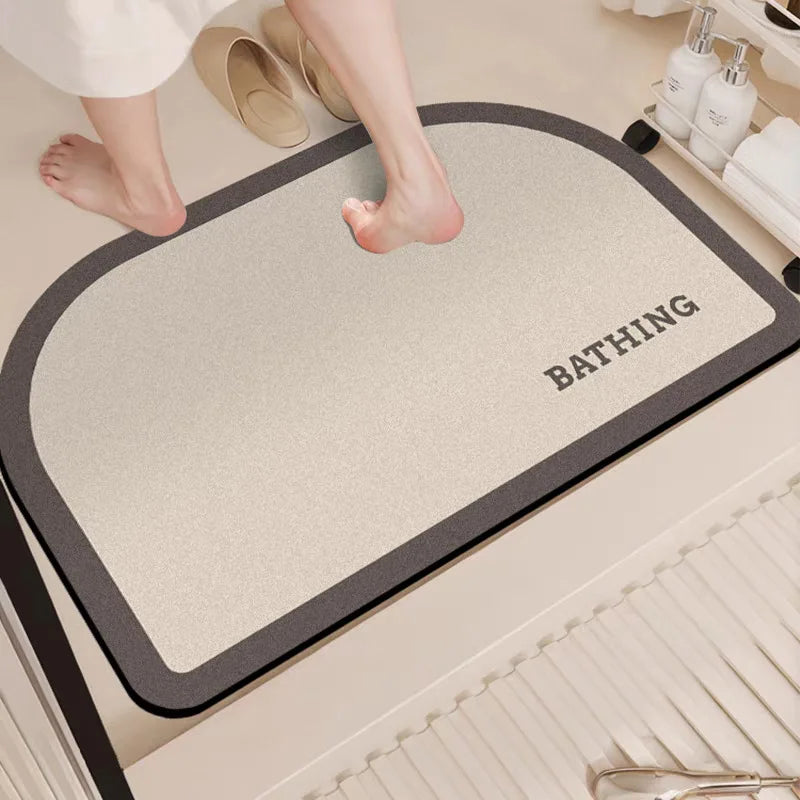 VIKAMA minimalist bathroom carpet, absorbent anti slip quick drying foot pad, bathroom entrance door mat