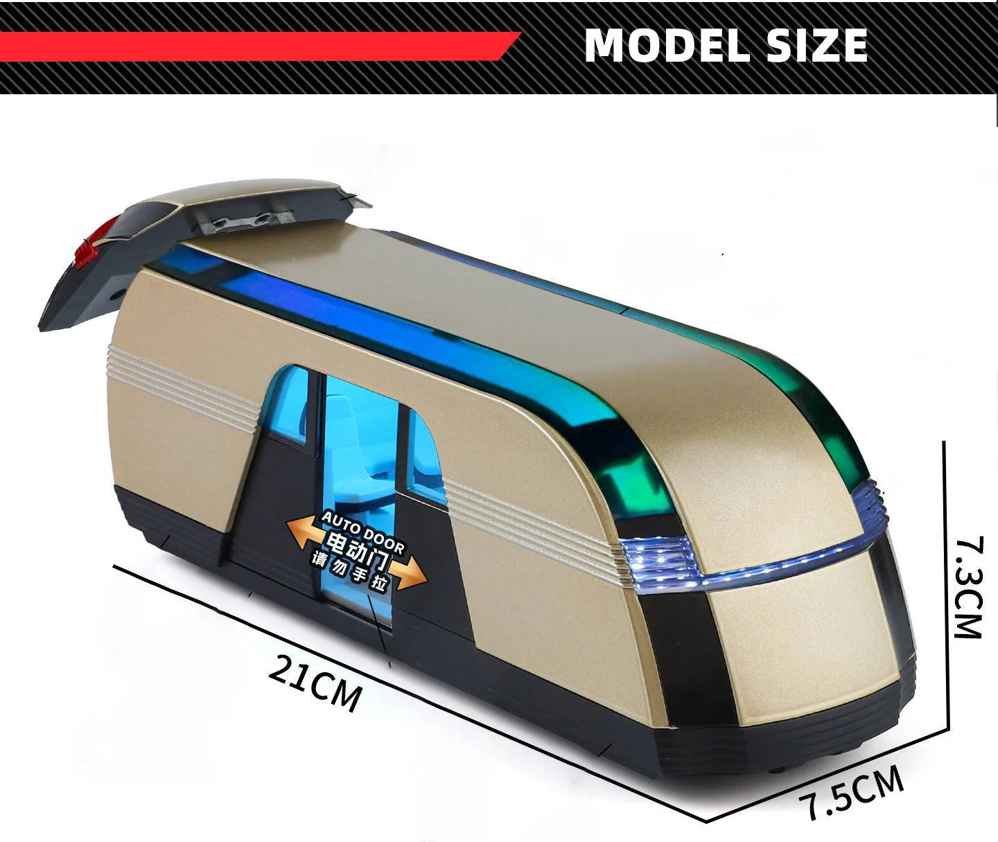 NEW 1:24 Robovan VAN Key Control Alloy Car Model Sound and Light Pull Back Car Model Collectibles Birthday Gift