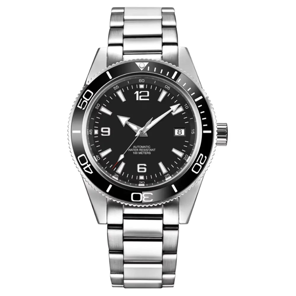Custom watch logo for man Automatic high quality 41mm  NH35 Mechanical Watches Waterproof Sapphire Ceramic Bezel