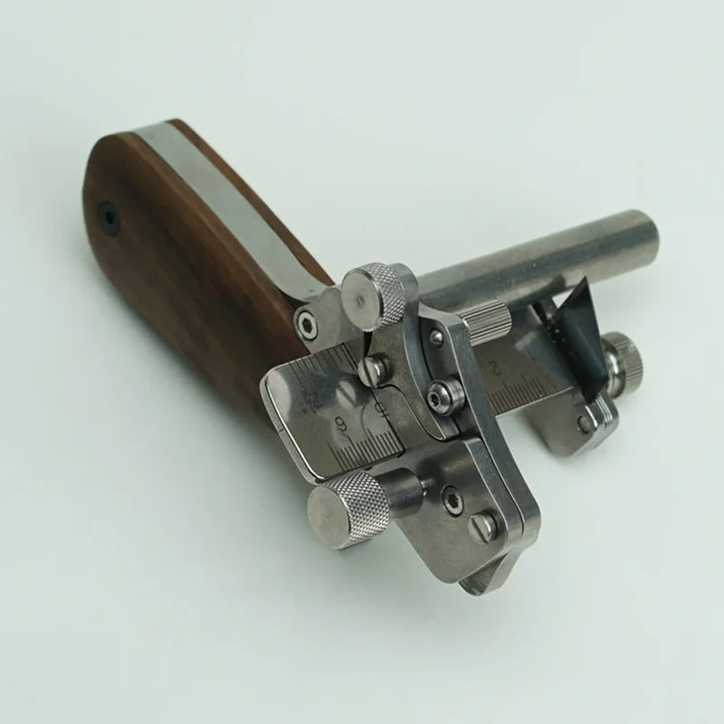 Nattools Professional Manual Belt Cutter 10-60MM Metric And British Dual Scale Adjustable Stainless Steel Leather Cutting Tool