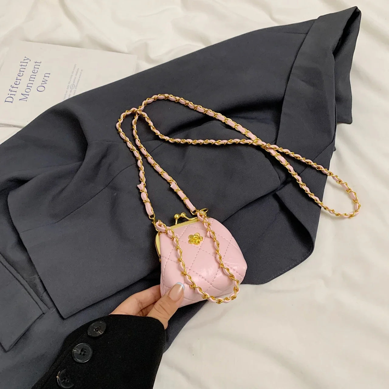 Super Mini Crossbody Bags For Women Designer Bag Luxury Chain Shoulder Coin Mini Purse Cute Clip Lipstick Bag Lady Cute Hobo Bag