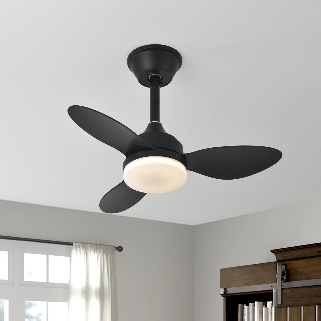 Ventilateur de plafond avec lumière, Ventilateur de plafond discret de 25 pouces/42 pouces/52 pouces avec télécommande, Pour intérieur et extérieur couvert