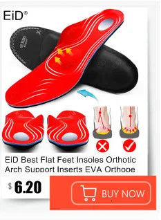 EiD New Arch Support 25mm Orthotic insole Black Leather orthotics Insoles for Flat Foot O/X Leg Corrected Shoe Sole insert pads