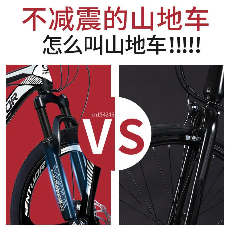 Mountain bikes for adults variable speed off-road racing shock-absorbing bikes for adults boys girls and students aged 8 to 15