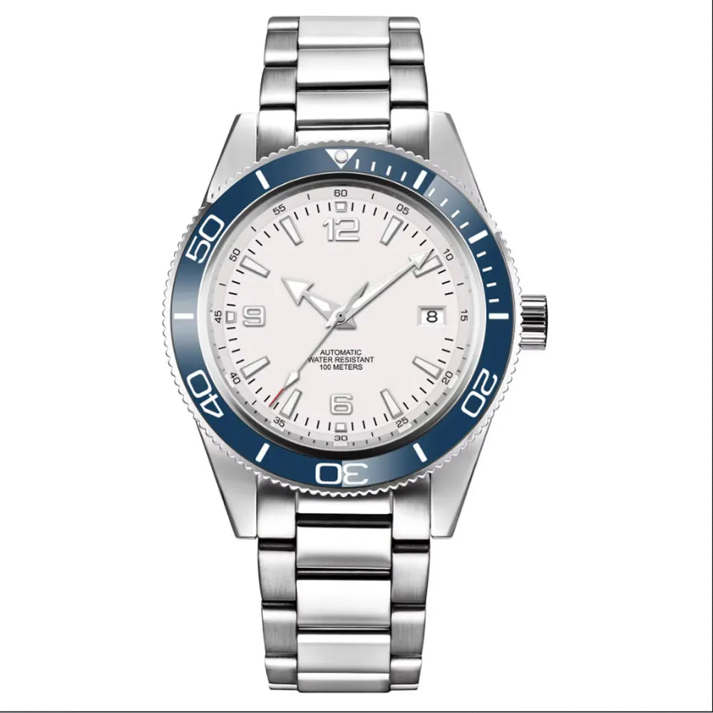 Custom watch logo for man Automatic high quality 41mm  NH35 Mechanical Watches Waterproof Sapphire Ceramic Bezel