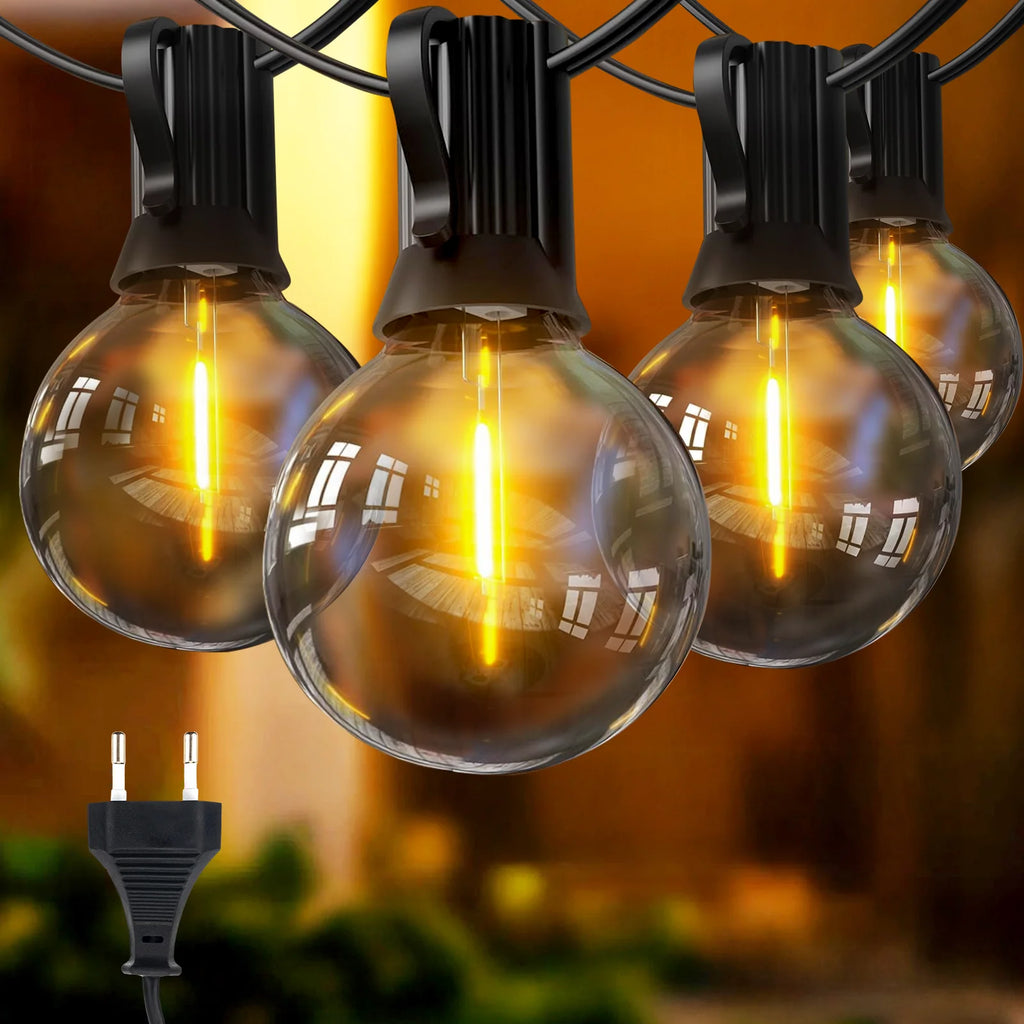 outerdoor G40 String light, 5M/30M/45M,  Christmas String Lights, LED Outdoor Patio Lights String with G40 bulbs