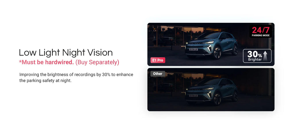 Vantrue E1 Pro 4K Mini DashCam Front STARVIS 2 Plate Pix™ HDR Night Vision Dash Camera for Car 5G WiFi&GPS Support 1TB Max