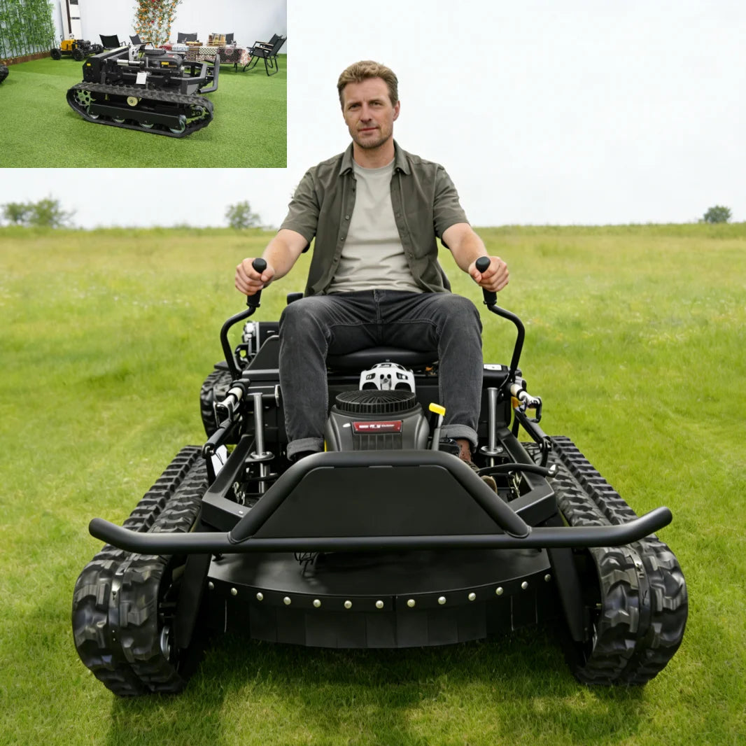 Customized Long-battery-life Remote Control Lawn Mower Removal Large Remote-Controlled Lawn Mower Climbing-capable Lawn Mower