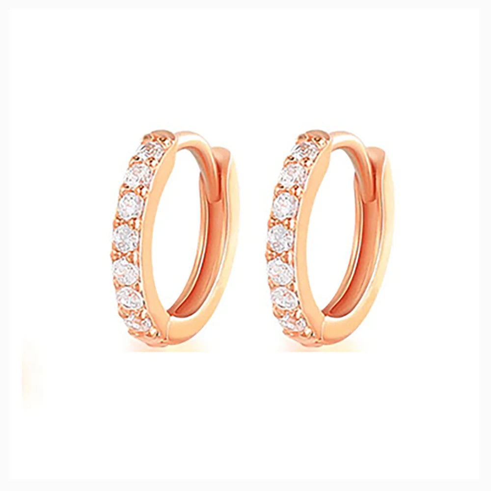 2Pcs Rainbow Little Huggies Stainless Steel Hoop Earrings Girl Tiny Rings Cartilage Small Helix Piercing Tragus Circle Men Hoops