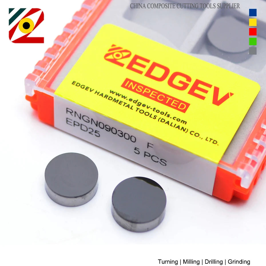 round PCD insert RNGN diamond milling cutter RNGN0603 RNGN090300 RNGN1203 RNGN1204 for aluminum engine block resurfacing tool