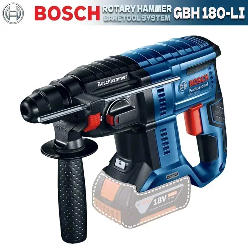 Marteau perforateur sans fil BOSCH GBH 180-LI sans charbon avec SDS PLUS 18 V Outils électriques à percussion professionnels au lithium Bosch GBH180-LI