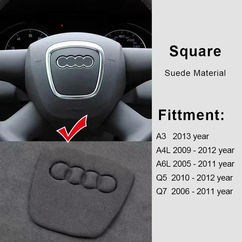 Audi Suede Steering Wheel Sticker