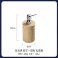 4Pcs Natural Travertine Bathroom Set Wabi Sabi Minimalist Soap Dispenser Tissue Box Luxury Hotel Show House Organizer Decor