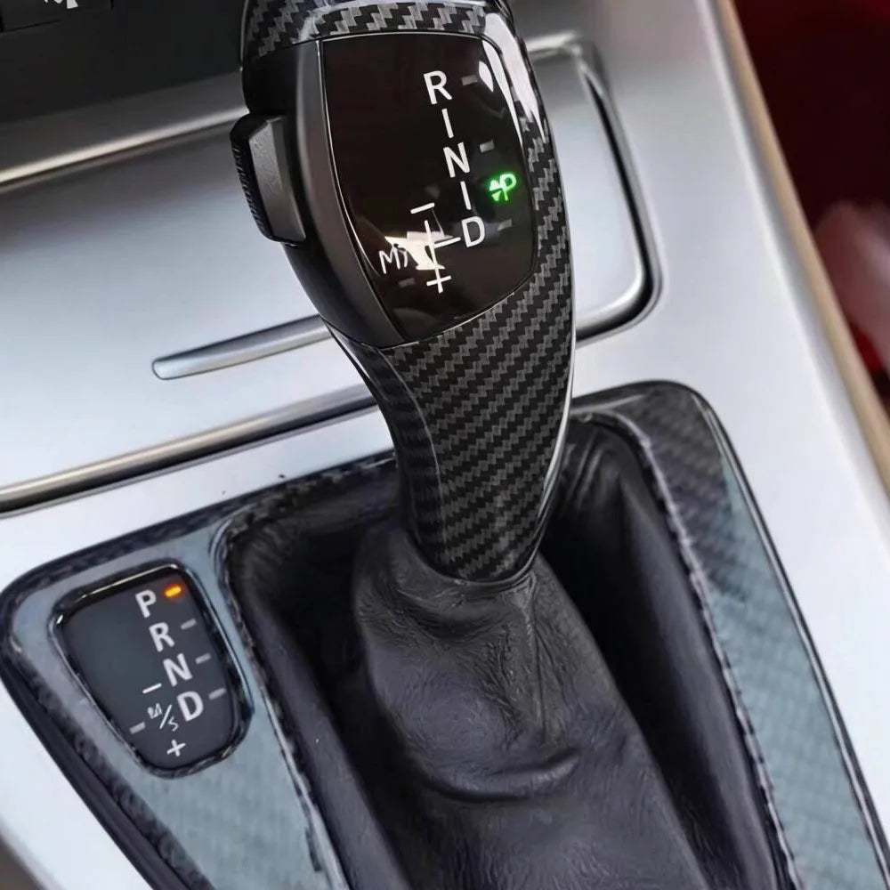 LED Electronic Gear Shift Knob for BMW E60 E61 E63 E64 E90 E92 E93 M3 M5 M6 Carbon Fiber/Black/Silver AT Car Gear Shifter Lever