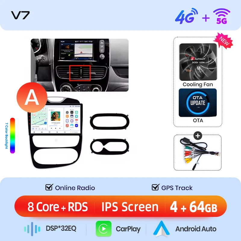 Junsun Wireless CarPlay Car Radio Renault